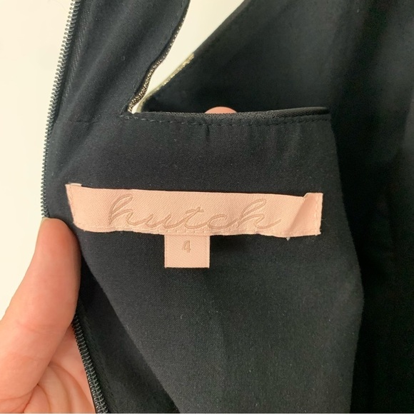 NWT Hutch Metallic Stripe Bodycon Halter Dress Size 4 - Picture 2 of 9